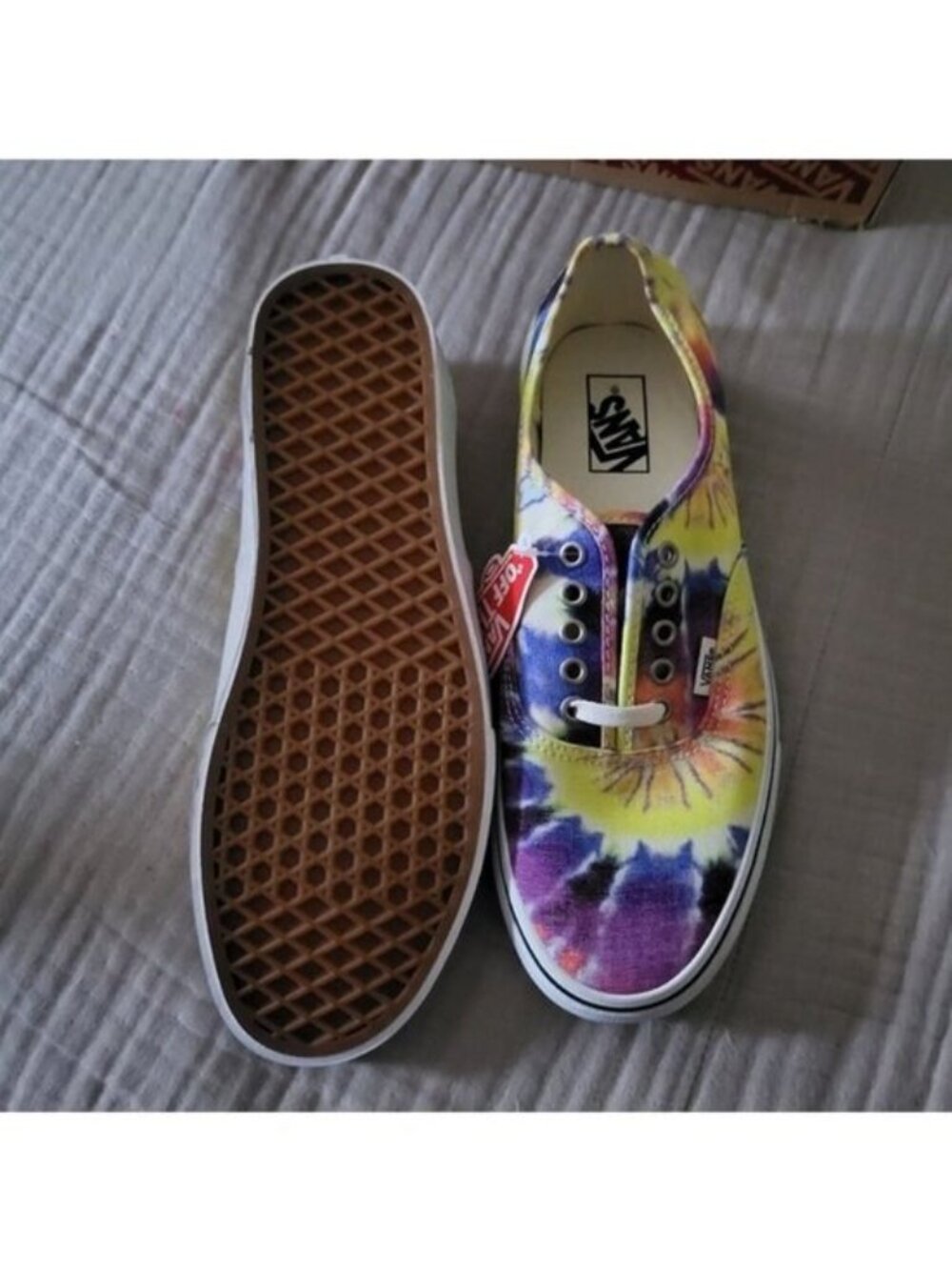 Vans Authentic Sf Washed Tie Dye White Men 10.5 Canvas multicolor 072026 - Picture 5 of 8